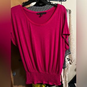 White House black Market women’s pink blouse. Size medium.